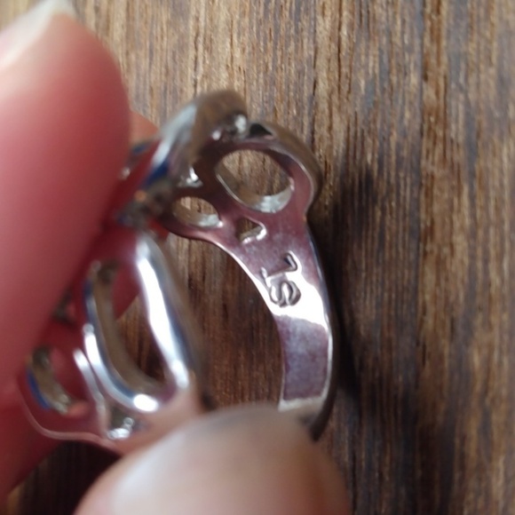 Solid sterling silver supreme jewelers designer ring size 8 - Picture 4 of 4